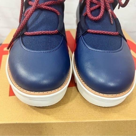 FIT FLOP GLACE KNIT ANKLE BOOTS in midnight blue size 7. - Picture 13 of 15